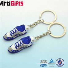 Wholesale plastic flat shoes rubber key ring